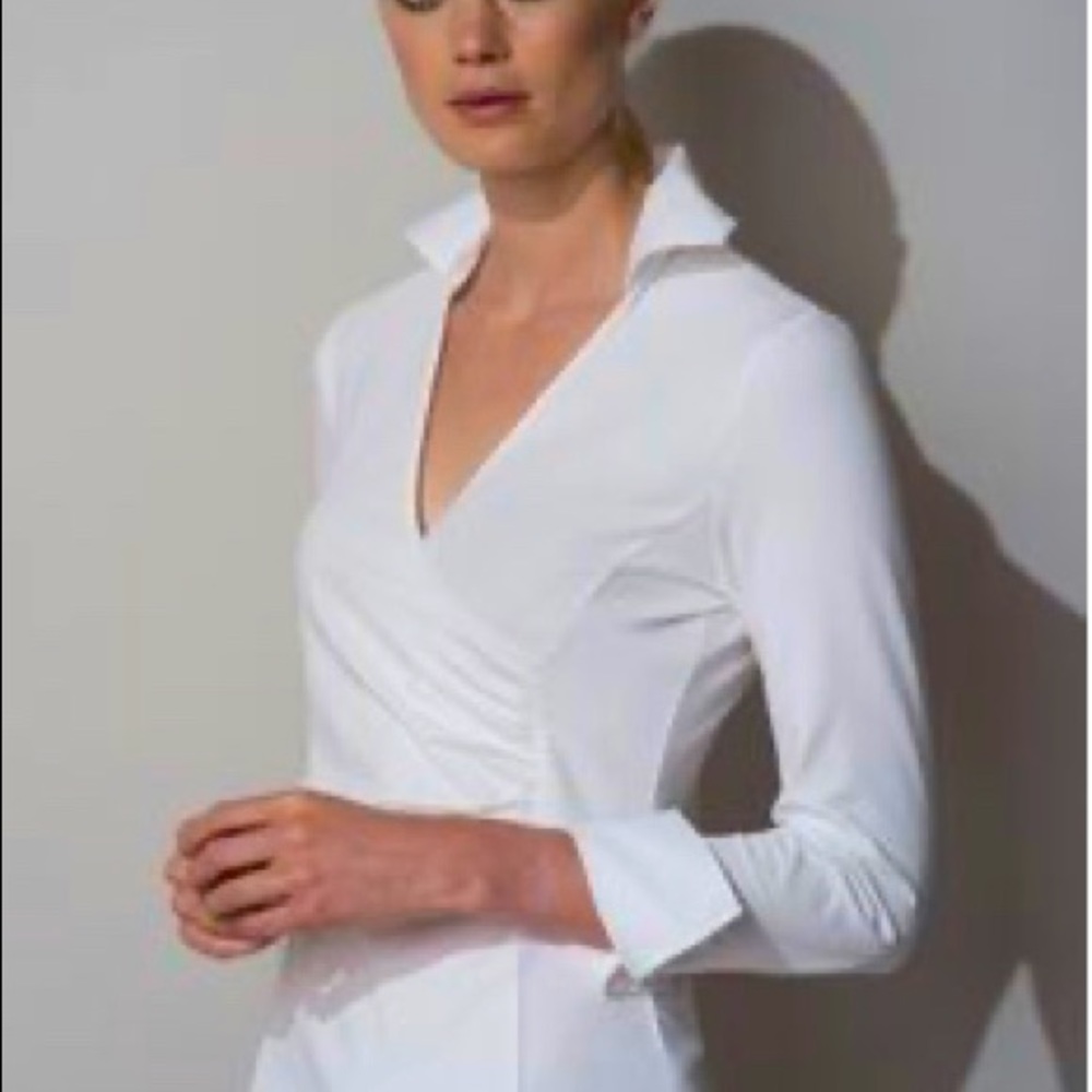 J Jill white collar shirt